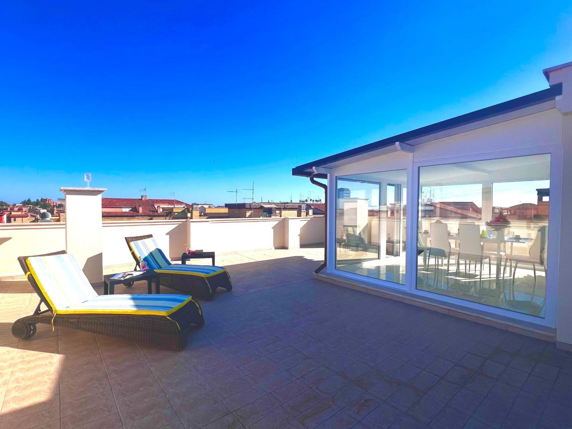 Roma Airport Sky Apartments Fiumicino Exteriör bild